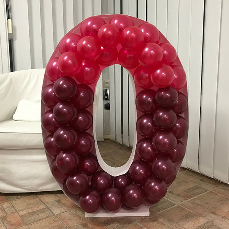 Balloon Letter O Mosaic Frame