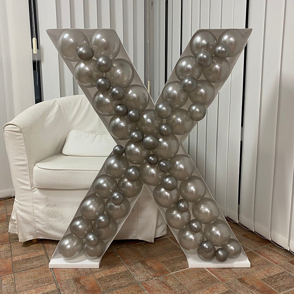 Balloon Letter X Mosaic Frame