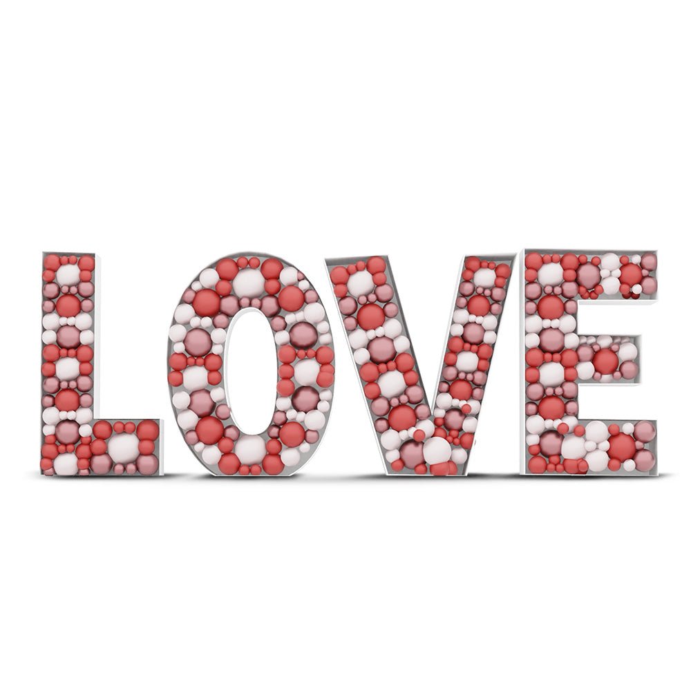 LOVE Mosaic Frame Letter Kit