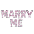 MARRY ME Mosaic Frame Letter Kit