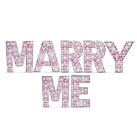 MARRY ME Mosaic Frame Letter Kit