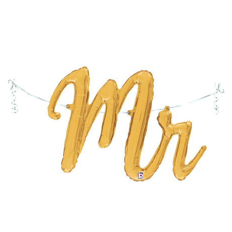 Foil Balloon Mr. Script Air-Fill Only