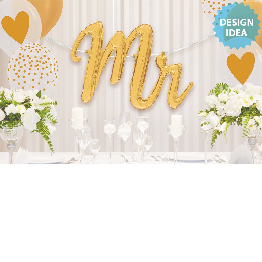 Foil Balloon Mr. Script Air-Fill Only