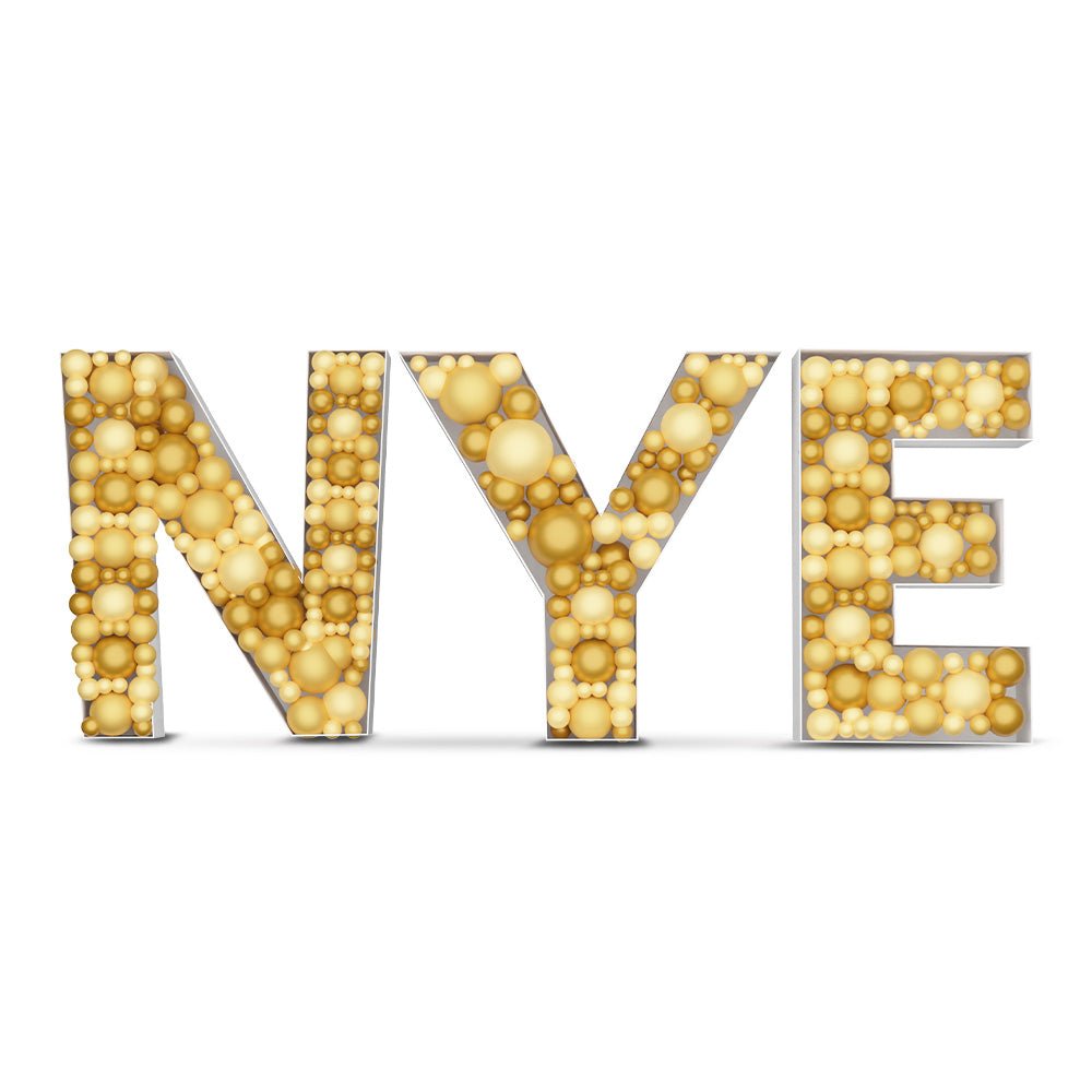 Balloon Frame Letter Kit NYE Mosaic