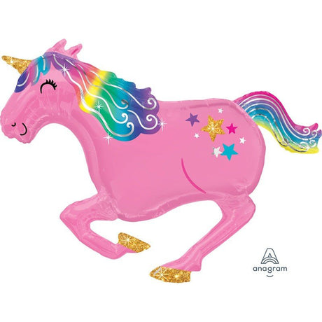 Pink Unicorn Foil Balloon 39 Inch