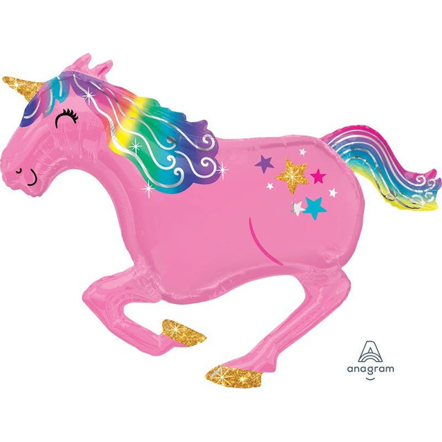 Pink Unicorn Foil Balloon 39 Inch