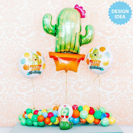 Foil Balloon Potted Cactus 39 Inch