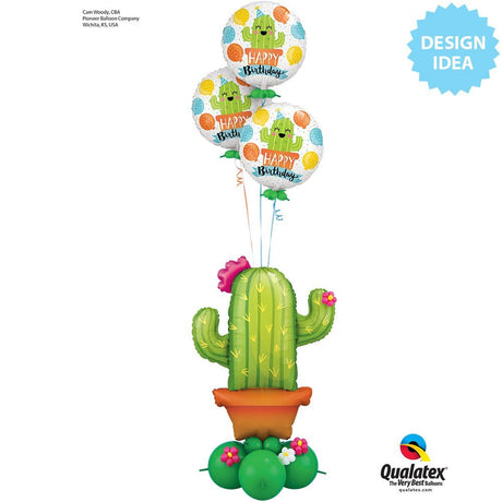 Foil Balloon Potted Cactus 39 Inch