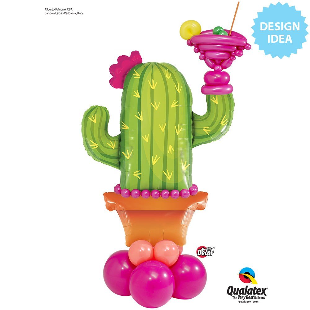Foil Balloon Potted Cactus 39 Inch