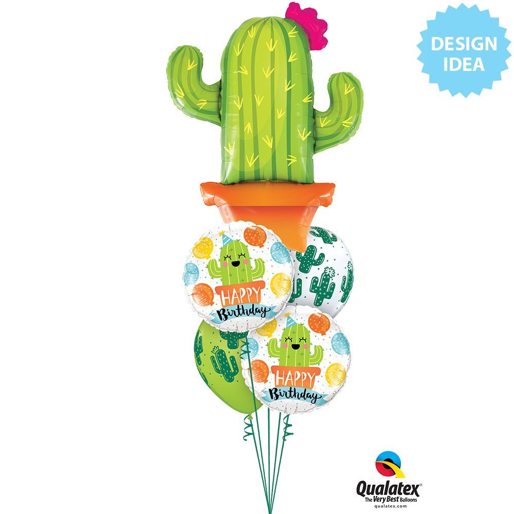 Foil Balloon Potted Cactus 39 Inch