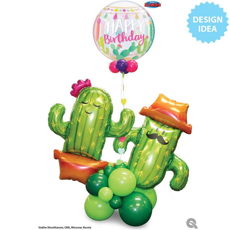Foil Balloon Potted Cactus 39 Inch