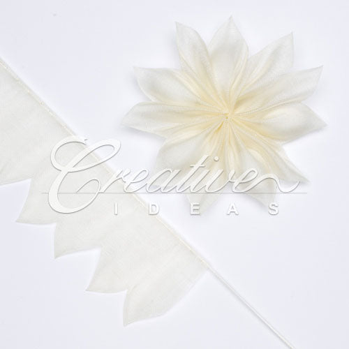 2" Star Shape Pull Pouch (Ivory)