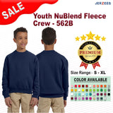 Jerzees® Youth NuBlend Fleece Crewneck Sweatshirt