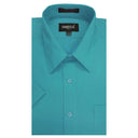 Polo Slim Fit de Manga Corta Color Turquesa