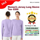 BELLA + CANVAS® Women’s Jersey Crewneck Long Sleeve Tee