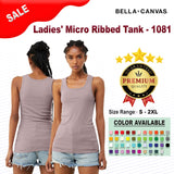 Bella + Canvas® Ladies' Micro Ribbed Tank