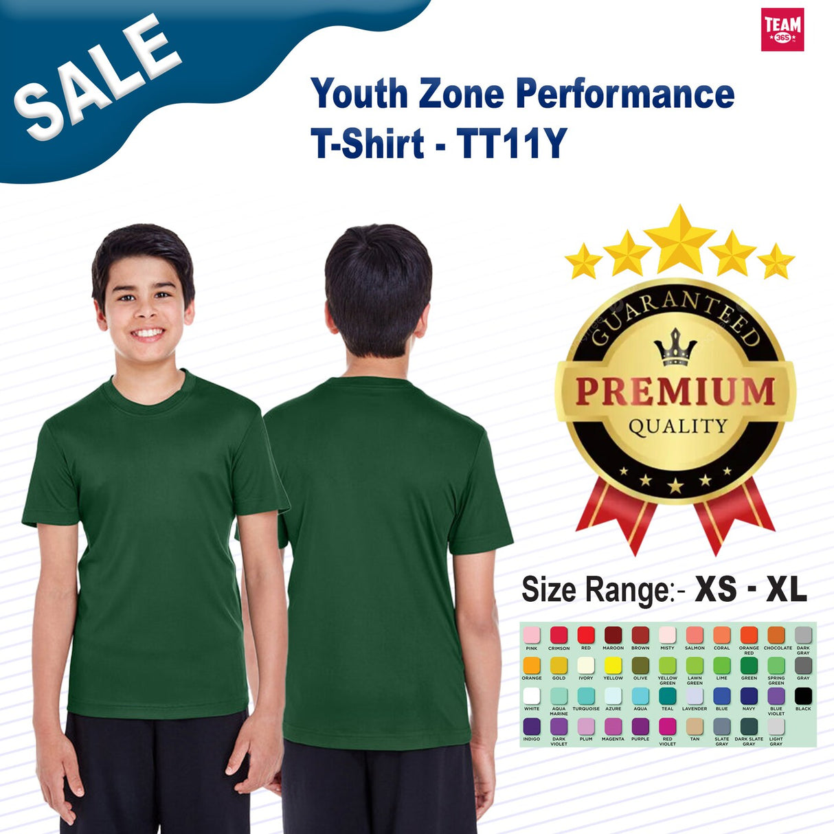Team 365® Youth Zone Performance T-Shirt