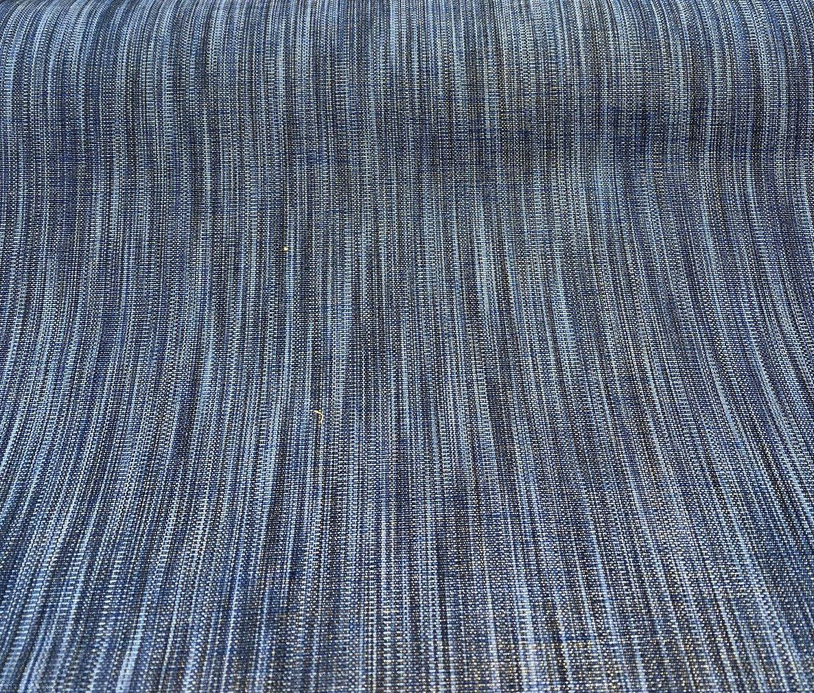 Magical Threads Iman Home Polyester Fabric - Navy Blue, Blue White Light Blue, 57" Width (1 Yard)