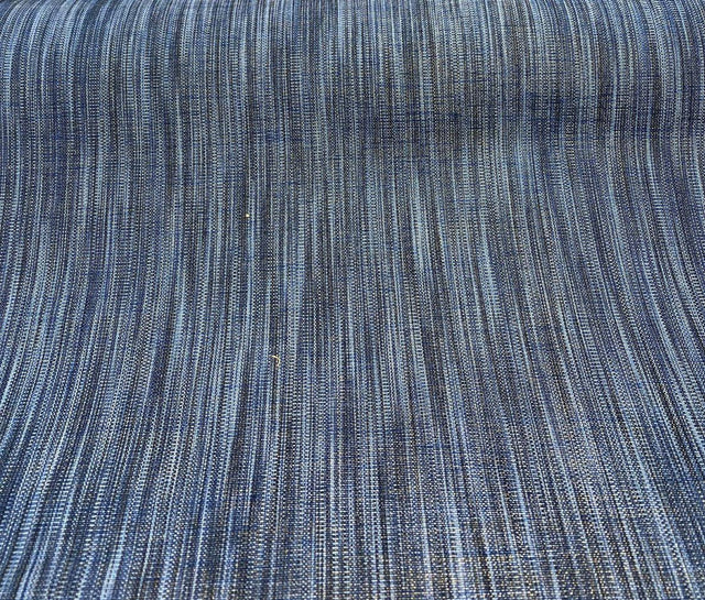 Magical Threads Iman Home Polyester Fabric - Navy Blue, Blue White Light Blue, 57" Width (1 Yard)