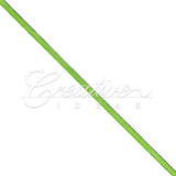 3/8" Satin With Silver Edge Ribbon - 50 Yards (Apple Green)