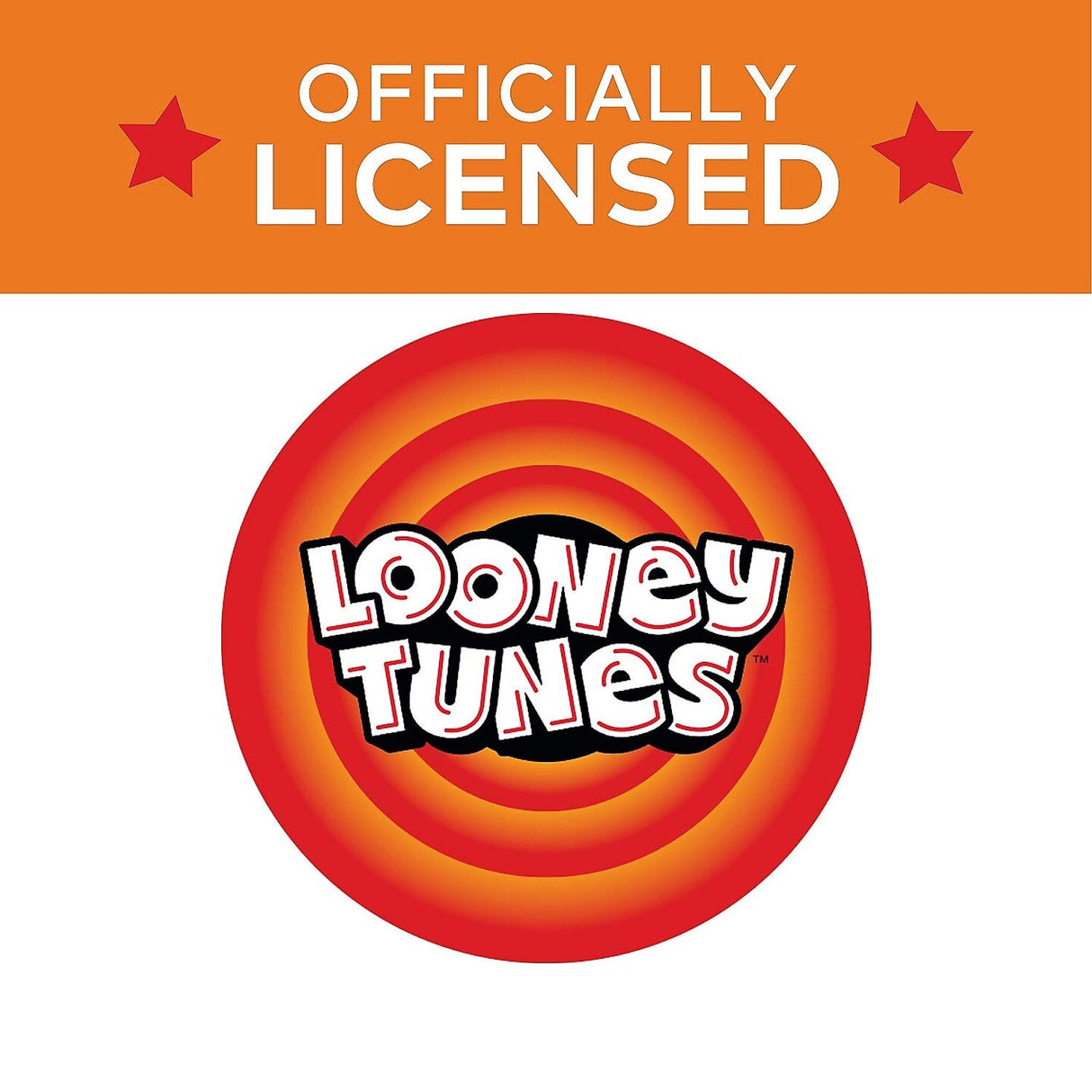 1 1/2" Looney Tunes Sticker Roll with Dispenser 100 Pc