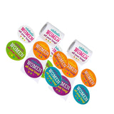 2 1/2" Influential Women Sticker Roll 100 Pc