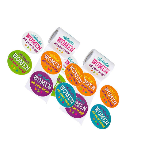 2 1/2" Influential Women Sticker Roll 100 Pc