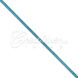3/8" Satin With Silver Edge Ribbon - 50 Yards (Turquoise)