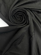 Viscose Cupro Lining Fabric Black Graphic
