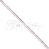 1/8" Satin With Silver Edge Ribbon - 50 Yards (Lavender)