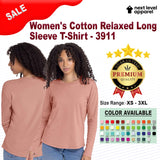 Next Level® Women's Cotton Relaxed Crewneck Long Sleeve T-Shirt