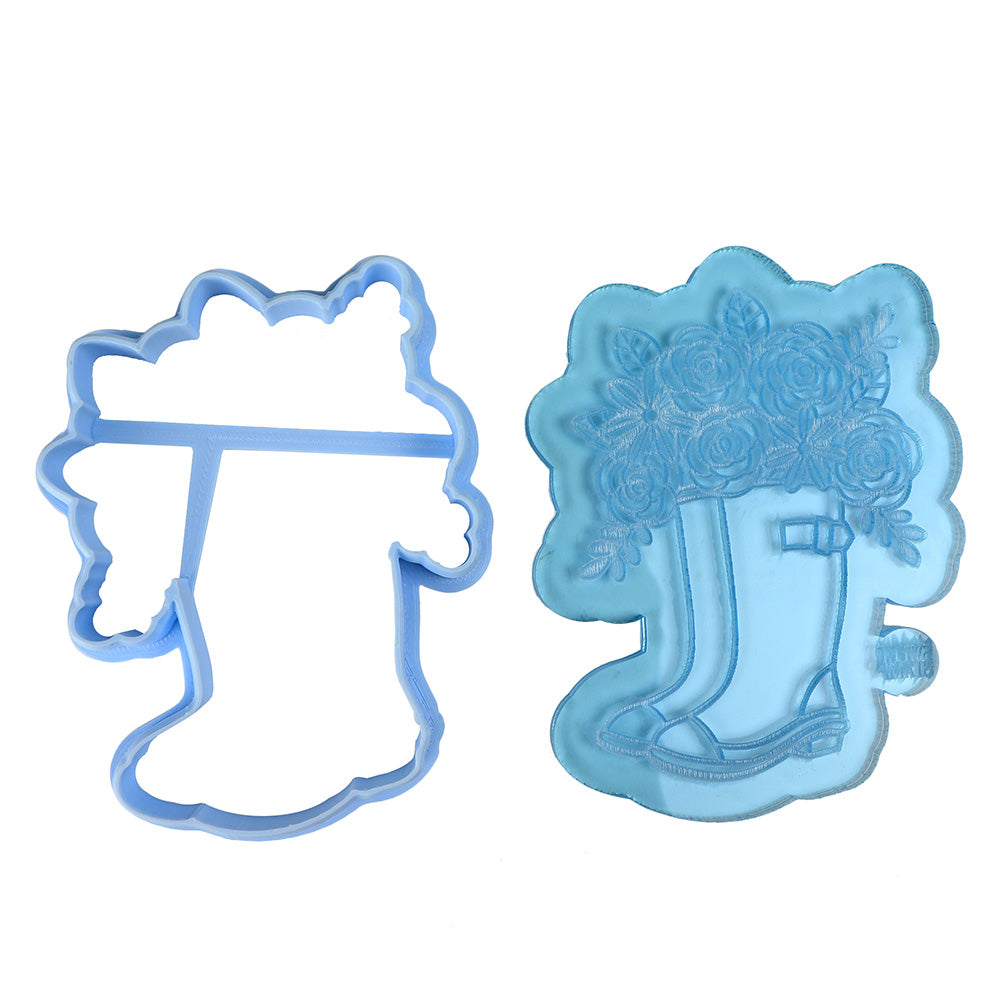Sweet Stamps Floral Wellington Boots Stamp-N-Cut Outboss