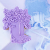 Sweet Stamps Floral Wellington Boots Stamp-N-Cut Outboss