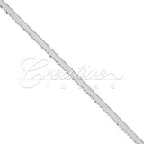 1/8" Satin With Silver Edge Ribbon - 50 Yards (Silver)