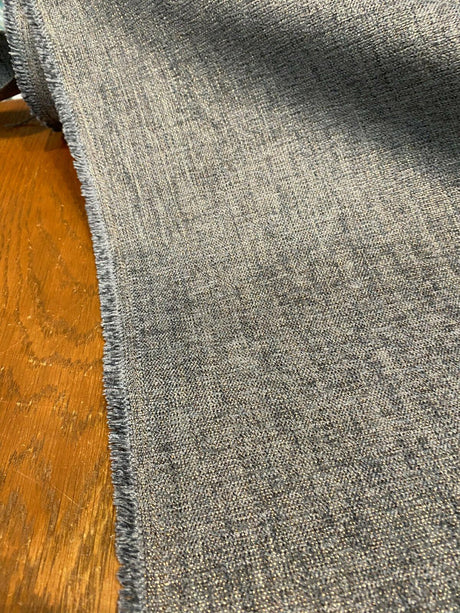Waverly Ashville Smoke Soft Chenille Fabric - Smoke Gray With Antique Gold, 58" Width (1 Yard)