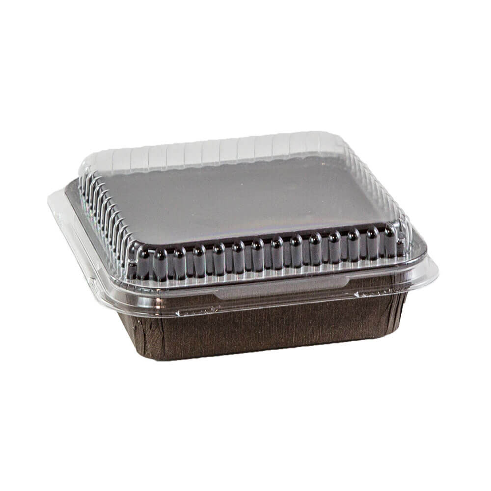 Novacart 4" x 4" Plastic Dome Cover for Baking Mold 4X4, Pack of 12