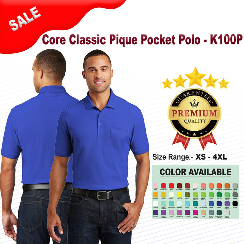 Port Authority® Core Classic Pique Pocket Polo