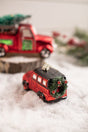 Glass Car with Tree/ Wreath Christmas Ornament