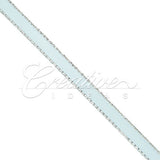 1/4" Satin With Silver Edge Ribbon - 10 Yards (Light Blue)