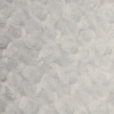 1 Yard Rosebud Minky Fabric 100% Polyester Plush Textured Soft Material for Blankets 60 Inch Width
