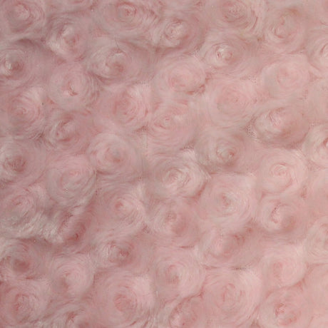 1 Yard Rosebud Minky Fabric 100% Polyester Plush Textured Soft Material for Blankets 60 Inch Width