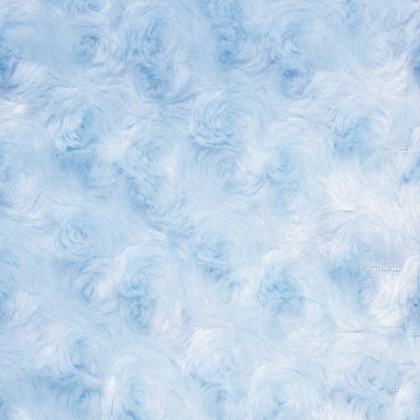 1 Yard Rosebud Minky Fabric 100% Polyester Plush Textured Soft Material for Blankets 60 Inch Width