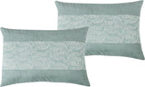 Lace Embroidery 7 Pieces Brenda Green & White Comforter Set