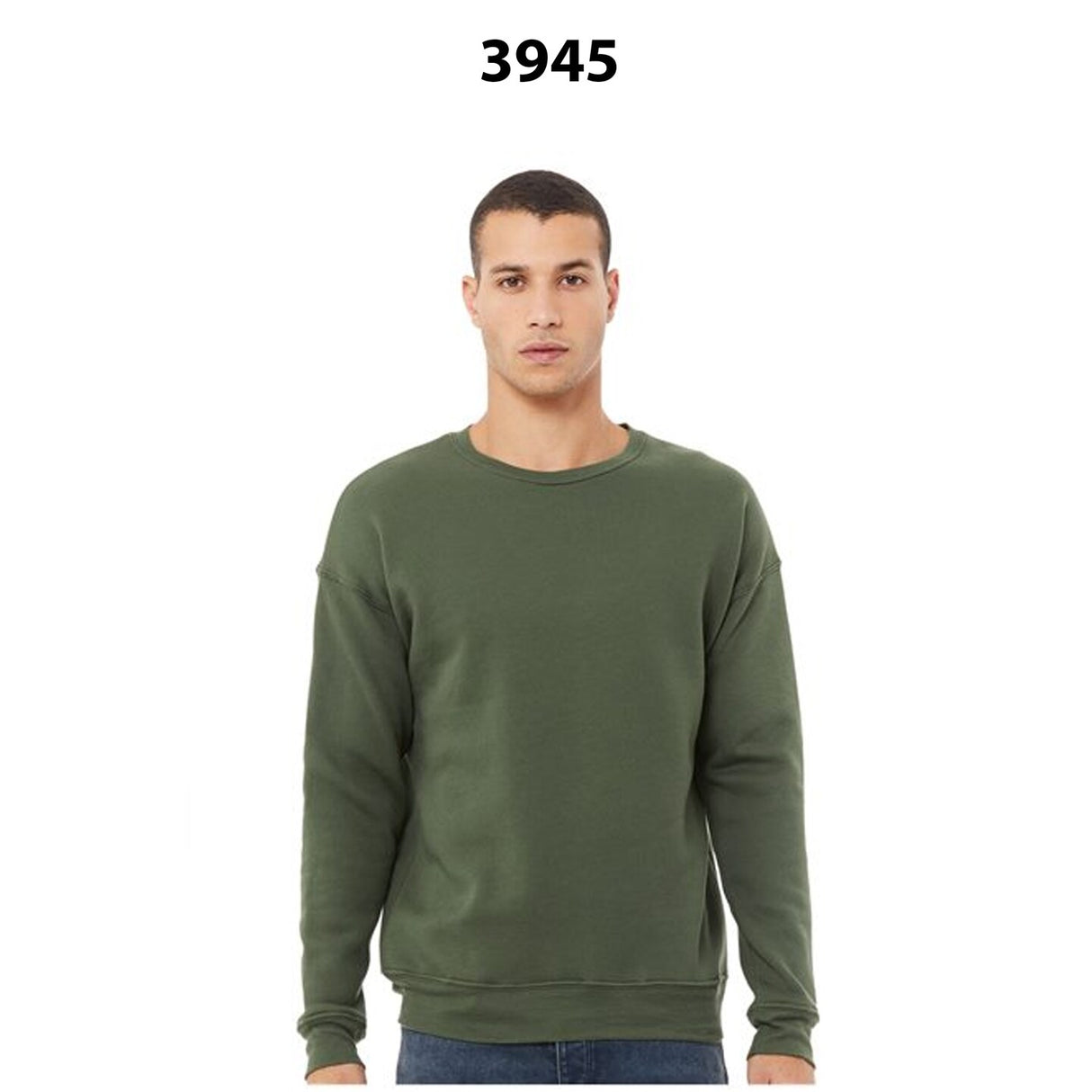 Bella + Canvas® Long Sleeve Sponge Fleece Drop Shoulder Crewneck Sweatshirt