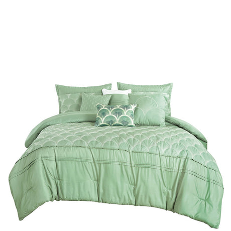 7 Pieces Comforter Set Elevate Bedroom with Luxury & Style