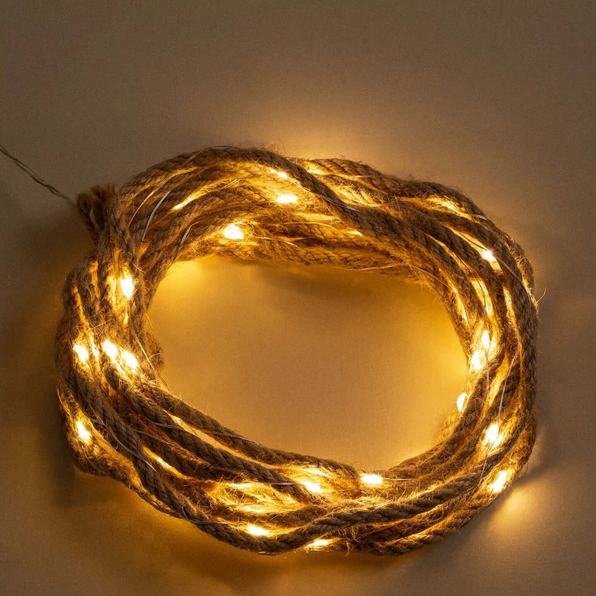 30 LED String Light Woven Rope Battery Operated For christmas