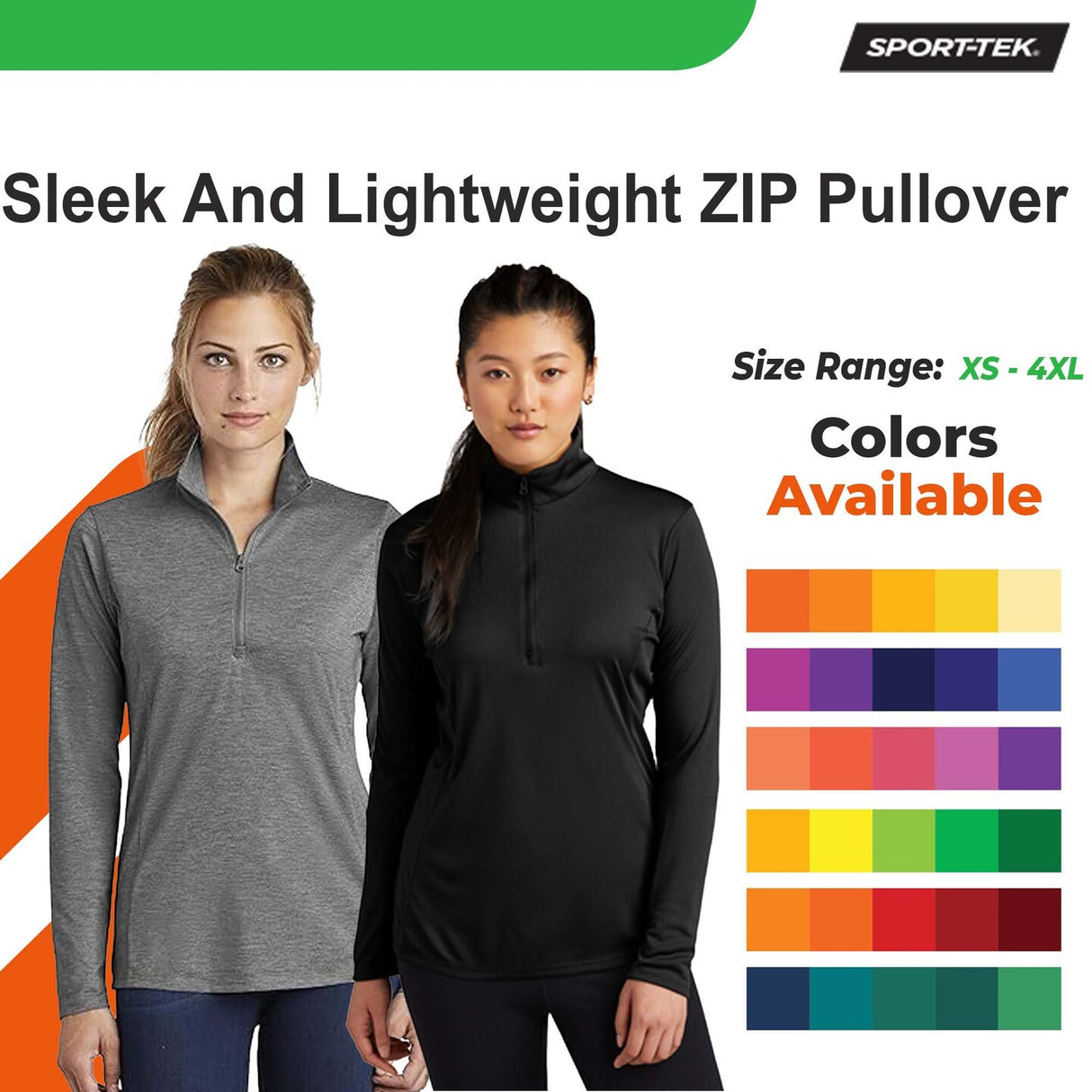 Sport-Tek® Sleek And Lightweight ZIP Pullover