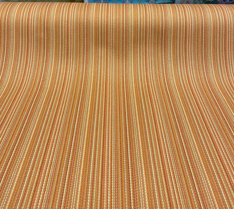 Cozy Up Stripe Cotton Fabric - Persimmon Stripe, 54" Width (1 Yard)
