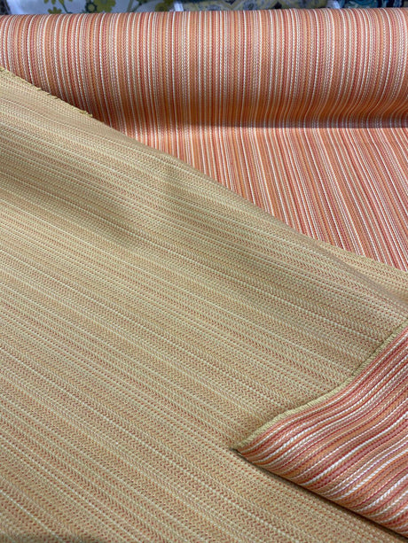 Cozy Up Stripe Cotton Fabric - Persimmon Stripe, 54" Width (1 Yard)