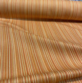 Cozy Up Stripe Cotton Fabric - Persimmon Stripe, 54" Width (1 Yard)